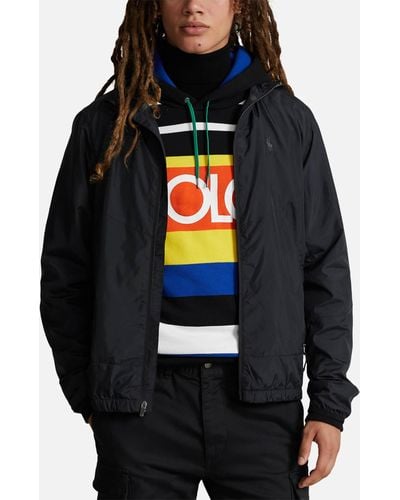 Polo Ralph Lauren Vital Water-Repellent Shell Windbreaker Jacket - Black