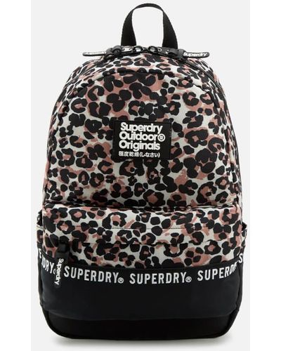Superdry Leopard Print Montana Backpack - Black