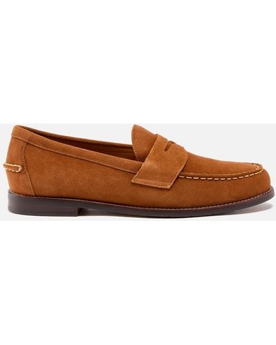 Polo Ralph Lauren Alston Suede Penny Loafers - Brown