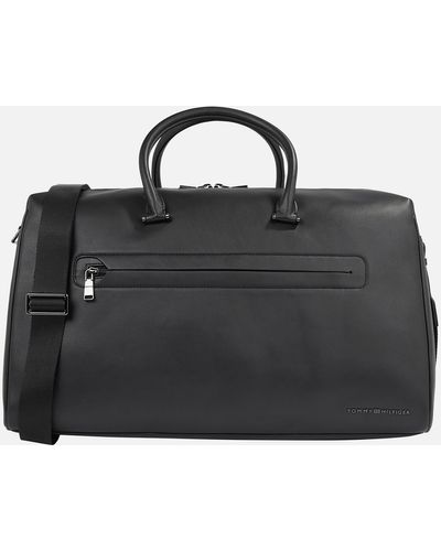 Tommy Hilfiger Modern Faux Leather Duffle Bag - Black