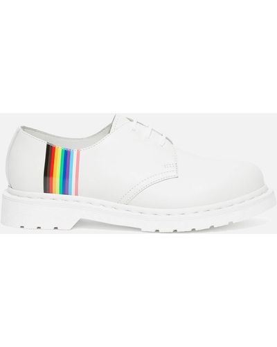 Dr. Martens 1461 For Pride Smooth Leather 3-eye Shoes - White