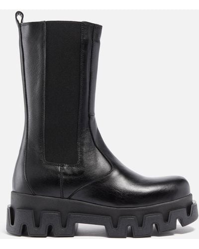 Alohas Anastasia Leather Chelsea Boots - Black