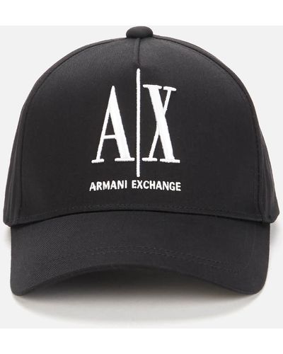Armani Exchange Tall Ax Logo Cap - Black