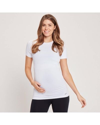 Mp Maternity Seamless Short Sleeve T-shirt - White
