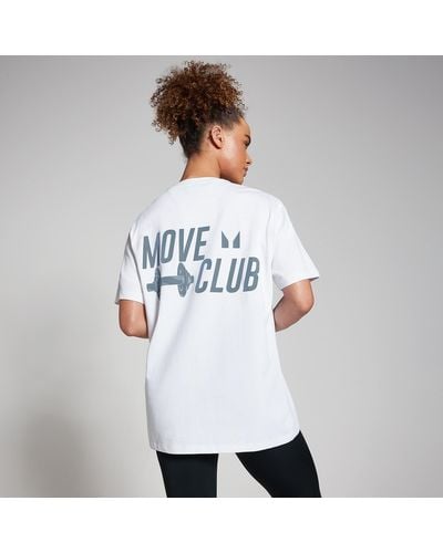Mp Oversized Move Club T-shirt - White