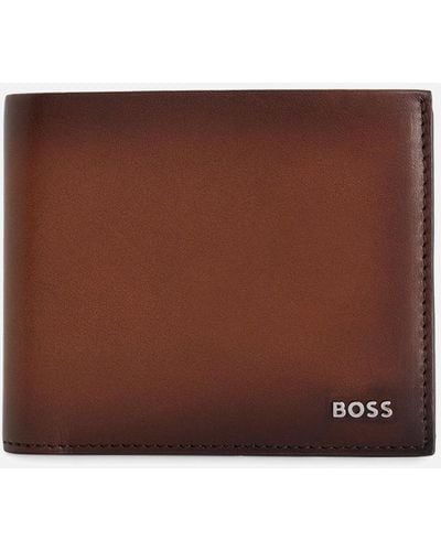 BOSS Highway Leather Wallet - Brown
