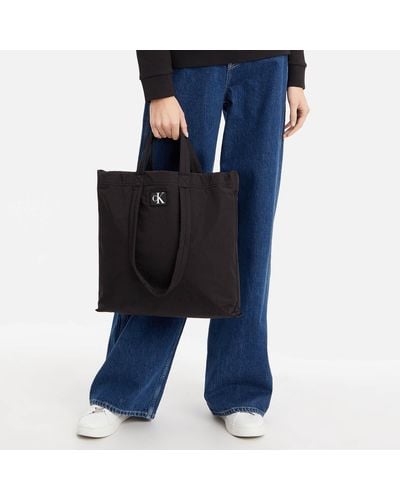 Calvin Klein Reversible Nylon Tote Bag - Blue