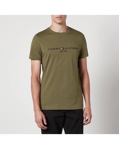 Tommy Hilfiger Tommy Logo Cotton T-shirt - Green