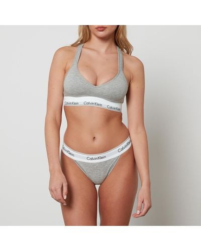 Calvin Klein gray underwear set, Women's Fashion, Undergarments