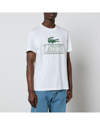 Lacoste Graphic Cotton-jersey T-shirt - White