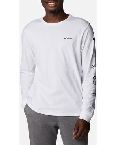 Columbia Logo-print Cotton-jersey T-shirt - White