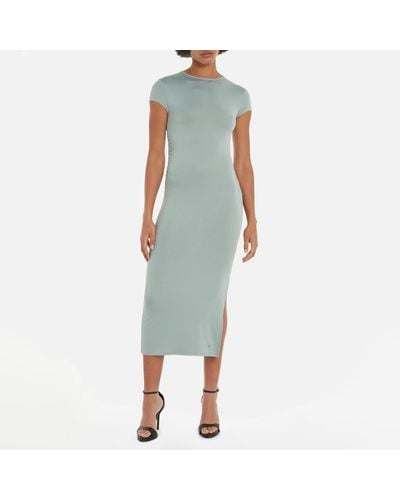 Calvin Klein Modal Detail Dress - Blue