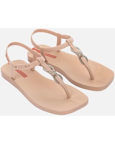 Ipanema Premium Artisan Faux Suede And Rubber Sandals - Natural