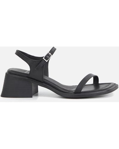 Vagabond Shoemakers Ines Leather Heeled Sandals - Black