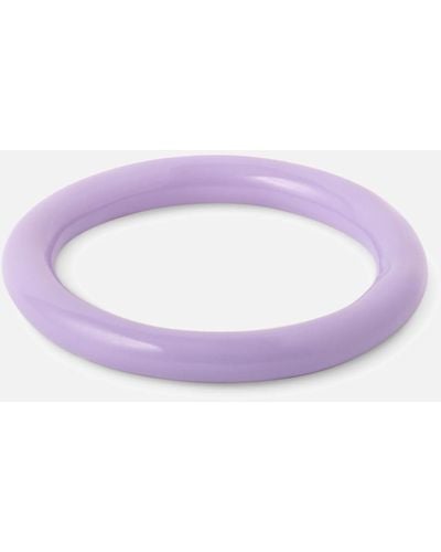 Lulu Colour Enamel Ring - Purple