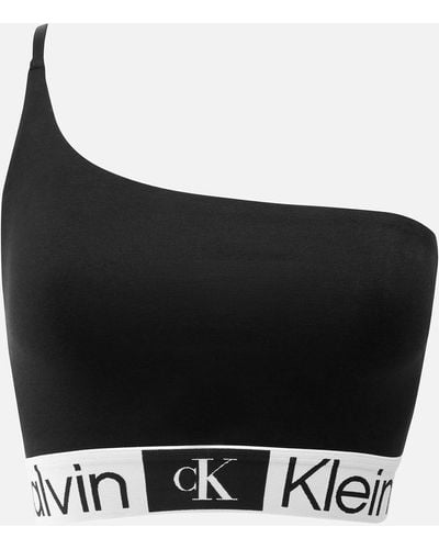 Calvin Klein 1996 Cotton-blend Bralette - Black