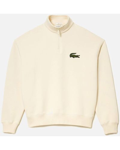Lacoste Do Croc 80's Cotton-blend Sweatshirt - Natural
