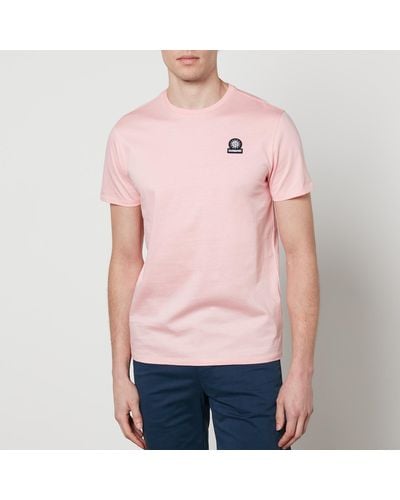 Sandbanks Logo-appliquéd Organic Cotton-jersey T-shirt - Pink