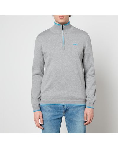 BOSS Zitom Half-zip Sweatshirt - Grey
