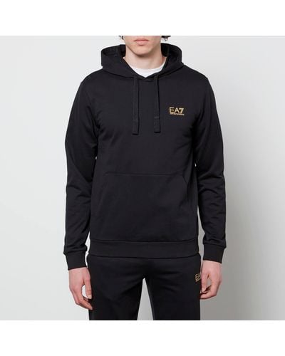 EA7 Core Identity French Terry Hoodie - Black