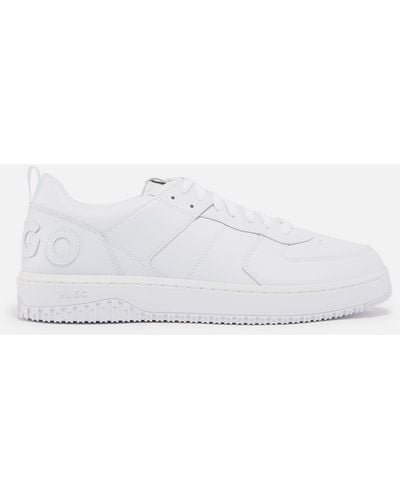 HUGO Kilian Faux Leather Tennis Sneakers - White