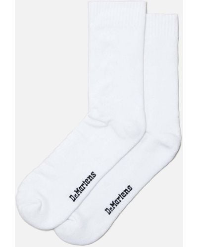 Dr. Martens Double Dock Cotton-blend Socks - White