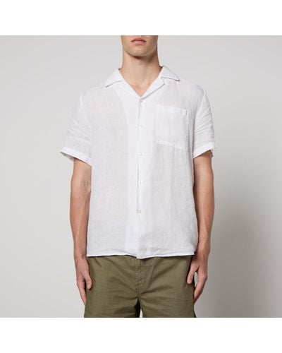 HUGO Ellino Relaxed Linen Shirt - White