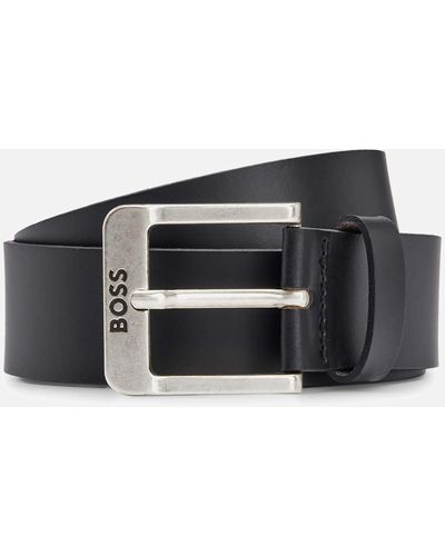 BOSS Jemio Leather Belt - Black