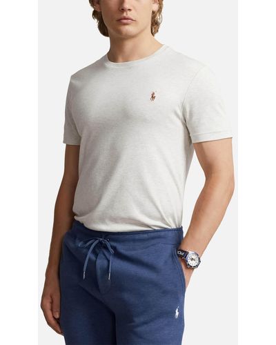 Polo Ralph Lauren Custom Slim-fit Cotton T-shirt - Gray