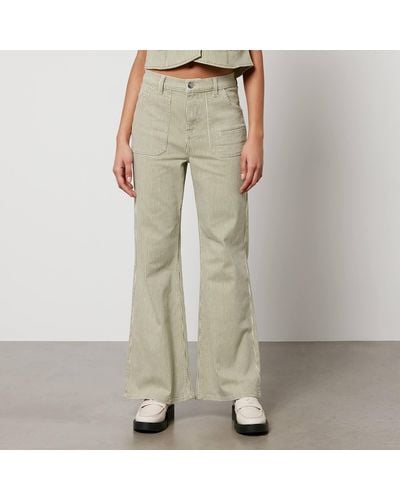 seventy + mochi Seventy + Mochi Queenie Organic Cotton-blend Corduroy Jeans - Natural