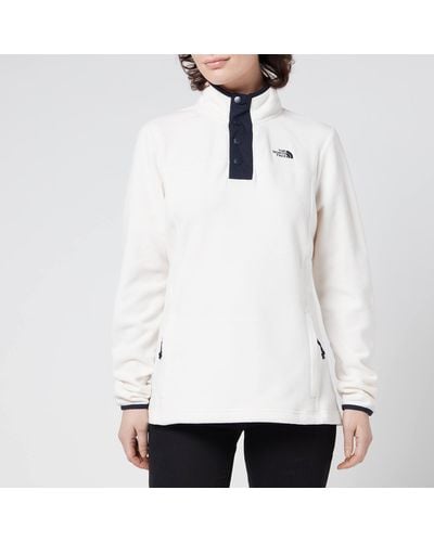 The North Face Homesafe 1/4 Zip Fleece Pullover - White