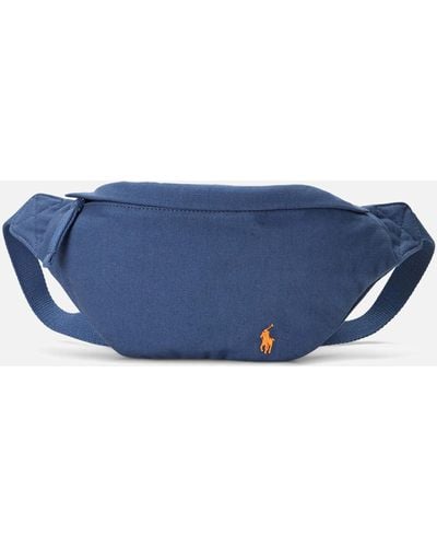 Polo Ralph Lauren Medium Cotton-canvas Belt Bag - Blue