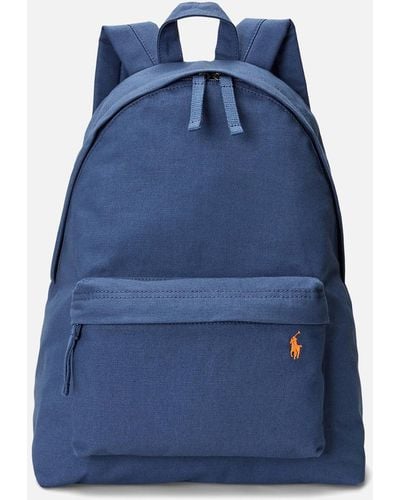 Polo Ralph Lauren Large Cotton Canvas Backpack - Blue