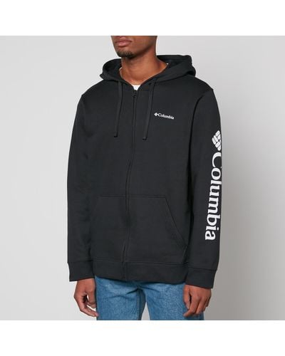 Columbia Logo-print Cotton-blend Zip-up Hoodie - Black