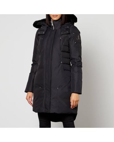 Moose Knuckles Baltic Shell and Shearling Parka Jacket - Schwarz