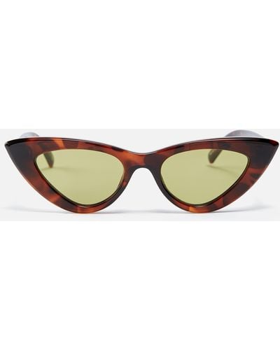 Le Specs Hypnosis Acetate Cat Eye-frame Sunglasses - Green