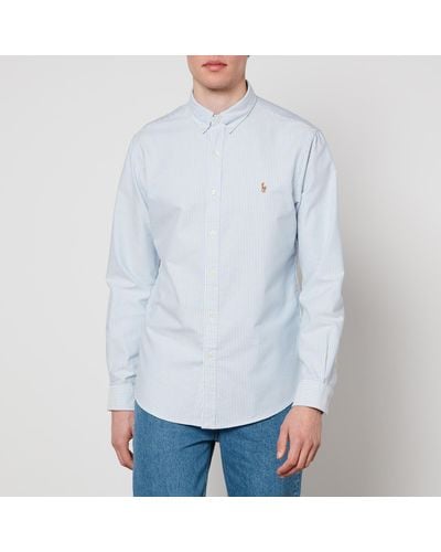 Polo Ralph Lauren Slim-Fit Oxfordhemd mit Streifen - Weiß