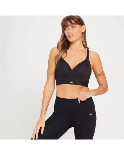 Mp High Support Moulded Cup Sports Bra - Black