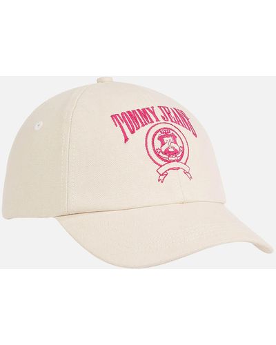 Tommy Hilfiger Logo-embroidered Cotton-canvas Baseball Cap - Pink