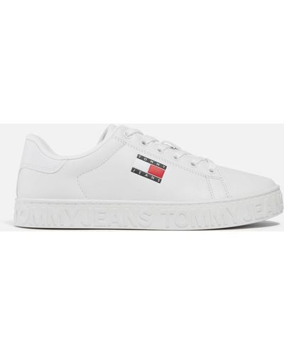 Tommy Hilfiger Cool Low Top Leather Trainers - Weiß