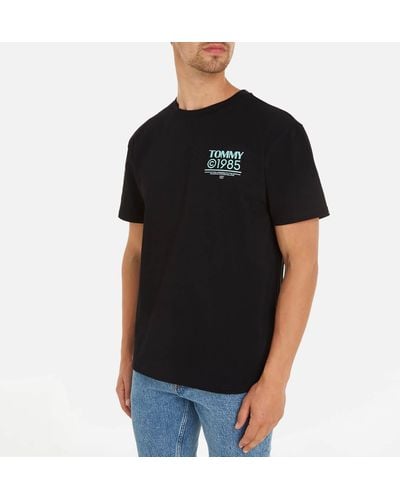 Tommy Hilfiger 1985 Pop Cotton-jersey T-shirt - Black