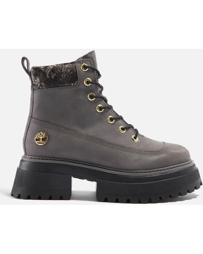 Timberland Sky Velvet and Leather Boots - Schwarz