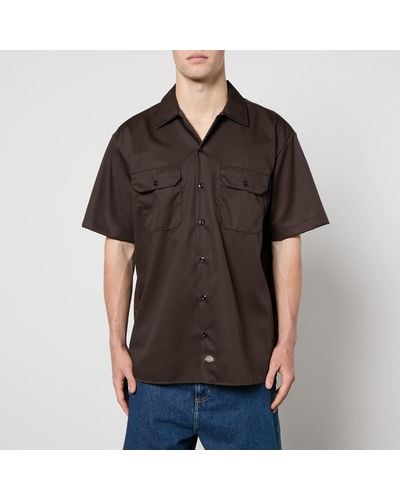 Dickies Workwear Short Sleeved Twill Shirt - Black