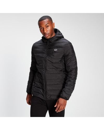 Mp Lightweight Hooded Packable Puffer Jacket - Black