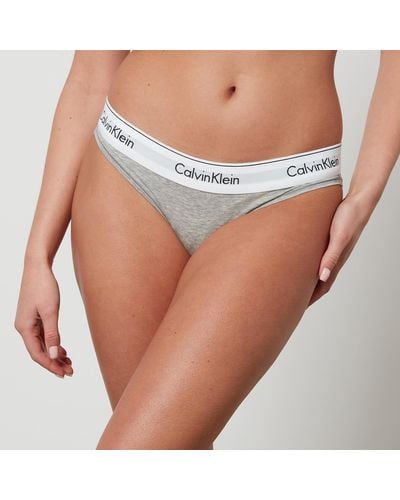 Calvin Klein Modern Cotton Thong - Grey