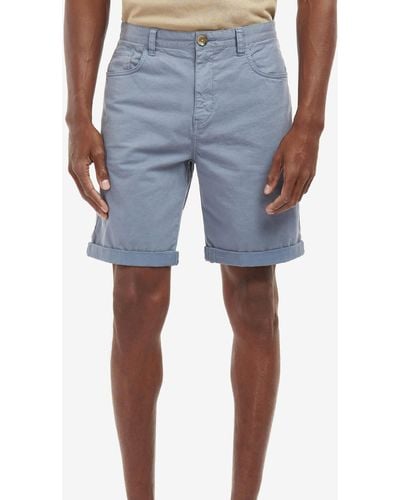 Barbour Cotton-twill Shorts - Blue