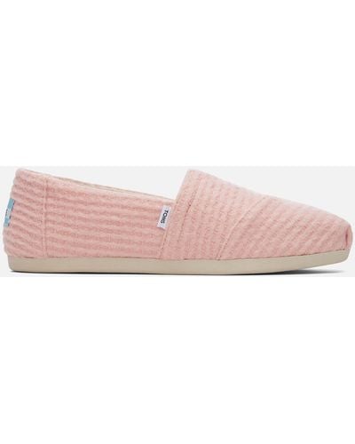 TOMS Brushed Knit Court Shoes - Pink