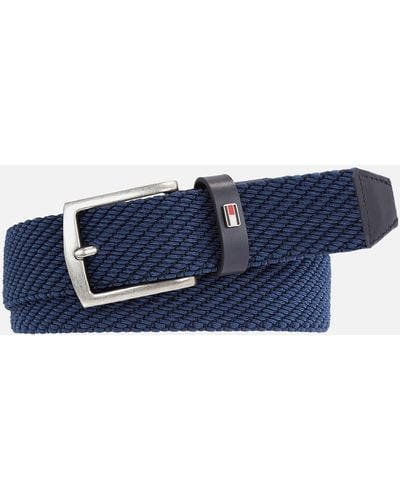 Tommy Hilfiger Denton 3.5 Braided Belt - Blue