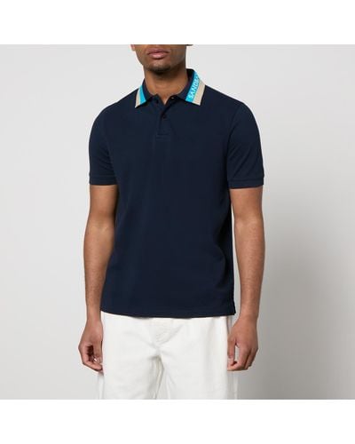 Sandbanks Organic Cotton-piqué Polo Shirt - Blue