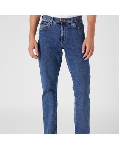 Wrangler Texas Original Regular Straight Leg Jeans - Blue